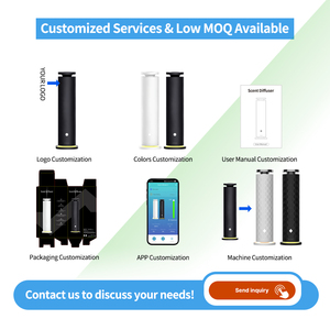 Luxury Desktop Essential <b>Oil</b> <b>Diffuser</b> Tower Remote App Control Waterless Fragrance 120ml Capacity Electric Power 1-Year Warranty - Product Image 4