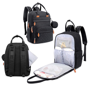 BESTWILL ensemble de <span class=keywords><strong>sac</strong></span> à dos à couches imperméables haute capacité Logo imprimé fourre-tout maman utilisation en plein air en gros <span class=keywords><strong>sac</strong></span> à couches <span class=keywords><strong>fonctionnel</strong></span> momie - Product Image 5