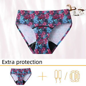 Braguitas Menstruales Green Envoy OEM con Estampado de Hojas de Selva, Diseño sin Costuras, 4 Capas, para Mujeres - Product Image 4