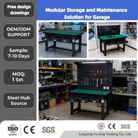 Établi en acier antistatique de haute qualité L2100mm fermeture douce 3 tiroirs plats meubles multifonctionnels modernes personnalisables