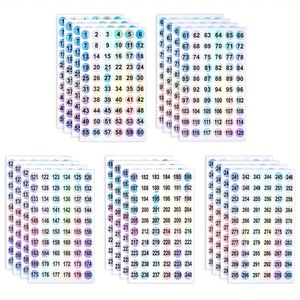 Etiquetas Láser Circulares <span class=keywords><strong>de</strong></span> 1cm para Botellas <span class=keywords><strong>de</strong></span> Esmalte <span class=keywords><strong>de</strong></span> Uñas, Etiquetas Reflectantes con Números, Venta Caliente 1-1000 - Product Image 1