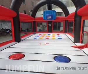 JUMPFUN migliore qualità per adulti gonfiabili <span class=keywords><strong>sport</strong></span> multiuso gonfiati calcio campo umano giostra <span class=keywords><strong>Arena</strong></span> 6 in 1 campo da pallavolo gigante - Product Image 5