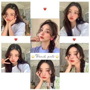 Perruque à frange en forme de <span class=keywords><strong>barbe</strong></span> de dragon, frange diagonale, frange en forme de huit, <span class=keywords><strong>postiche</strong></span> amincissant le visage, raie au milieu, naturelle, invisible, fabriquée à la machine - Product Image 5