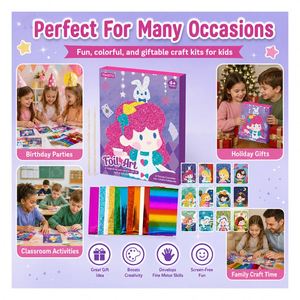 Kit de Pegatinas Portátiles con Diseño Brillante para Niños, Set de Actividades Creativas, Sin Pantalla, para la Escuela, Viajes, Fiestas - Product Image 3