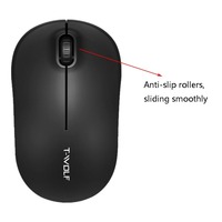 Mouse Touchpad Nirkabel Mini Q4 Terbaru, Roller Anti-selip, Geser Lancar untuk Komputer Kantor