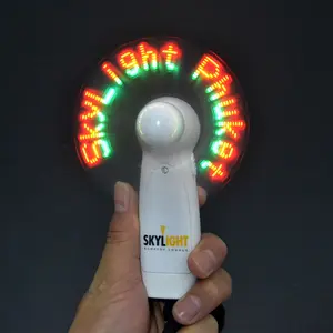 Available stock oem customize led massage handheld fan