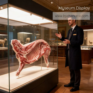 Restaurant marché du mouton publicité promo affichage accessoires simulation cru viande d'agneau frais demi-agneau modèle d'échantillon - Product Image 2