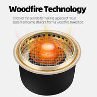 Barbecue électrique rond d'intérieur sans fumée, antiadhésif PTFE pour usage domestique et hôtelier, équipement de cuisson commercial pour restaurants