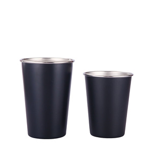 Gobelets en acier inoxydable personnalisés avec logo SFB31 716, gobelets en métal en vrac, revêtement poudré, mug à café ou à bière pour cadeau promotionnel - Product Image 5