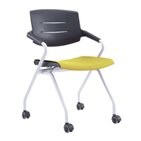 Chaise de bureau moderne à dossier haut sans roulettes pour le personnel de bureau, prix bas, vente en gros d'usine