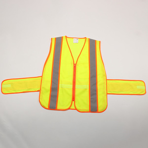 Maille taille réglable jaune Top qualité haute visibilité sécurité vêtements de travail réfléchissant vêtements de sécurité route ingénieur veste - Product Image 3
