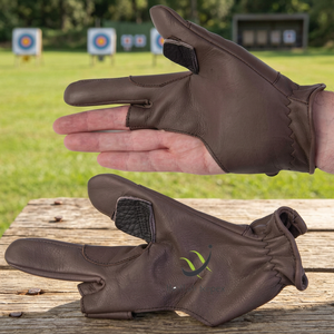 Archery Thumb Release Leather <b>Shooting</b> Glove - Product Image 3
