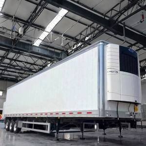 Semi-remorque frigorifique en acier de 14 mètres au meilleur prix, vente directe usine avec système de suspension à ressorts à lames mécaniques, remorques de camion - Product Image 3