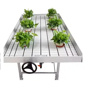 Germination table greenhouse rolling bench nursery table hydroponic bench indoor agriculture plant grow seedling bed