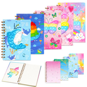 Biểu Tượng Tùy Chỉnh A5 Cao Su Cuốn Sách 80 Sheets 160 Trang Sáng Tạo Giấc Mơ Cô Gái Sequins Unicon Nhật Ký Máy Tính Xách Tay - Product Image 1