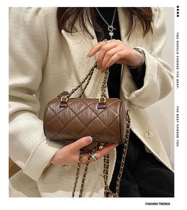 Nuevo Bolso de Mano de Moda para Mujer con Cadena de Diamantes, Patrón Geométrico, PU, Antirrobo, Bolso Bandolera - Product Image 3