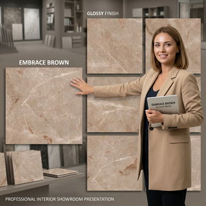 White Royal Satuario Double Charged Polished Porcelain Floor Tiles Premium Marble Design 80x80cm - Product Image 4