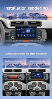 Autoradio Android 7 pouces BQCC, lecteur multimédia sans fil Carplay, Mirrorlink, GPS, FM, RDS, vidéo, autoradio pour Fiat Panda 2013-2020