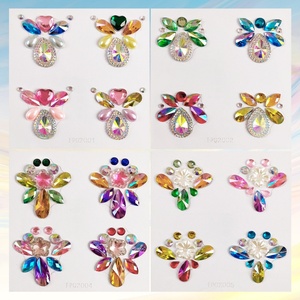 Cara diamantes fiesta diamantes <span class=keywords><strong>de</strong></span> imitación Arco Iris ojo maquillaje escenario maquillaje <span class=keywords><strong>tatuaje</strong></span> diamantes cara pintura gema - Product Image 4