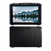 Tablet tahan air, PC Built-in Nfc 10000mah 10 inci 4g Lte Android industri biometrik perangkat genggam Tablet kasar