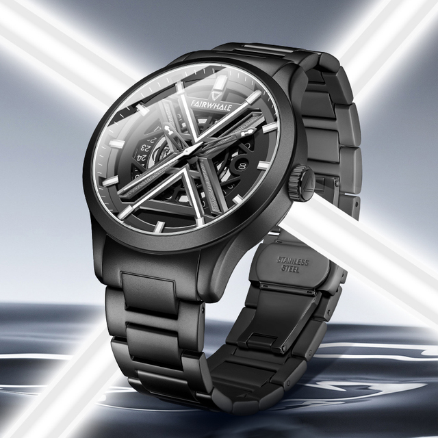 New Design Luxury Man Automatic Mechanical Watch Metal Material Case OEM Watch FW-6190