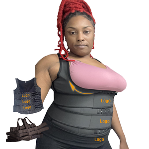 Nuovo Corsetto Colombiano Faha <span class=keywords><strong>per</strong></span> Correzione Posturale, Fascia Modellante con 3 Cinghie, Chiusura con Ganci, 100% Lattice, Gilet Modellante con 3 Lacci - Product Image 1