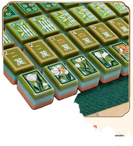 Apexplay <span class=keywords><strong>Mahjong</strong></span> américain sur mesure à 4 couches, tuiles en acrylique, 160 cartes, 4 joueurs, jeu portable de luxe élégant pour adultes, cadeau - Product Image 5