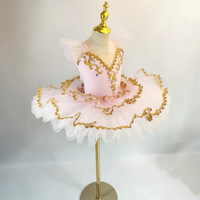 Nouvelle robe tutu pour filles, costume de compétition de ballet professionnel, robe de danse de princesse pour spectacle sur scène, robe pour fête d'anniversaire