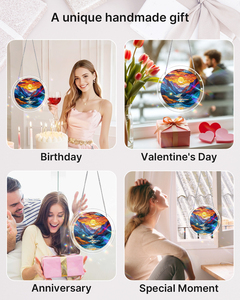 Rompecabezas Acrílico de Diseño de Vidrio Teñido Golden Tide de Mountain Sea, Material de Alta Transparencia para Regalo del Hogar, Venta al por Mayor - Product Image 6