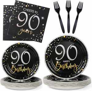 Modern 7 Inch Foil Disposable Paper <b>Plate</b> Pack Hot Selling for Birthday & Holidays Theme Party Decorations - Product Image 1