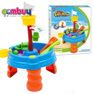 Jouet d'été pour l'extérieur, table <span class=keywords><strong>à</strong></span> <span class=keywords><strong>eau</strong></span> en plastique, jouet pour 2 enfants, 1 <span class=keywords><strong>bac</strong></span> <span class=keywords><strong>à</strong></span> <span class=keywords><strong>sable</strong></span> - Product Image 4