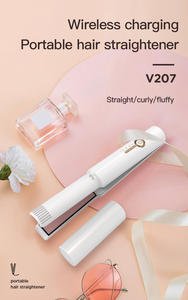 Беспроводной перезаряжаемый электрический утюжок-выпрямитель 2-в-1 с ультрадолгим сроком службы, USB, миниатюрный, портативный, 3 температурных режима, LED-дисплей - Product Image 2