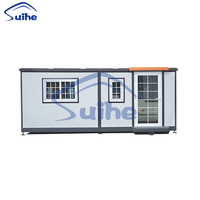 Maison préfabriquée pliable 20 pieds Petite maison pliable Une salle de bain Conception à la demande