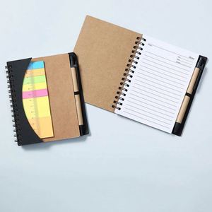Wholesale Kraft Cover Logo Mini Notebook Memo Sticky <b>Notepad</b> With Pen Custom Promotional Gifts - Product Image 6