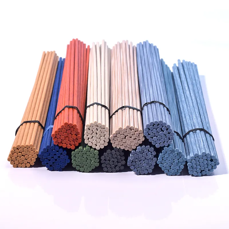 Reed difusor de fibra sintética, varas não perfumadas e macias de fibra sintética d3mm