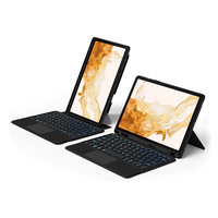 Casing dengan Keyboard, sarung HP Samsung Tab S9 berlaku untuk Samsung Tab S8 S7 S9 11 inci