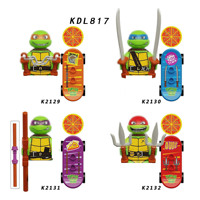 Blocs de construction de figurines d'action miniatures de samouraï japonais médiéval, armure Bushido Ninja, jouet cadeau pour enfants