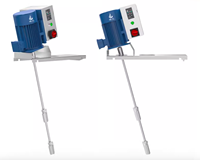 Mélangeur à pales électrique intégré haute précision de 200 litres en acier inoxydable, à vitesse variable et fréquence réglable pour produits chimiques