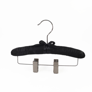 En gros broderie <span class=keywords><strong>satin</strong></span> blanc rembourré cintre <span class=keywords><strong>cintres</strong></span> - Product Image 4