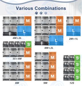 Equipo médico hospitalario, perrera veterinaria de acero inoxidable para perros, jaula moderna fuerte y grande de acero inoxidable para mascotas - Product Image 6
