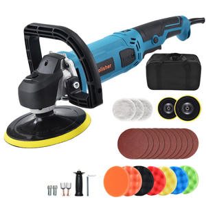 Machine de polissage et de cirage électrique portable de qualité industrielle 110V 1400W avec 6 tampons pour surfaces planes et esthétique automobile - Product Image 1