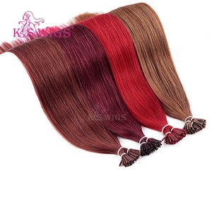 Wholesale 100% Natural I-Tip Hair <b>Extensions</b> Remy Virgin Hair <b>Extension</b> Double Drawn Straight I-Tip Human Hair <b>Extensions</b> - Product Image 2