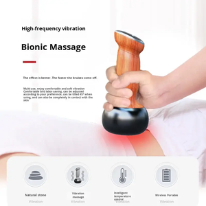 Masseur Gua Sha chauffant rechargeable, outil de massage électrique portable avec fonction chauffante pour la maison - Product Image 2