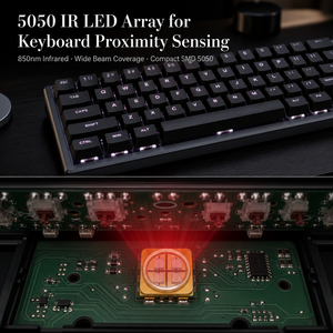 مجموعة مصابيح LED بالأشعة تحت الحمراء عالية الطاقة ZY 5050 SMD، 4 قطع، 10 واط، 42 ميل، 940 نانومتر، 60 درجة، باعث أشعة تحت الحمراء، مفتاح بصري للوحة مفاتيح الألعاب، ضمان 3 سنوات - Product Image 4
