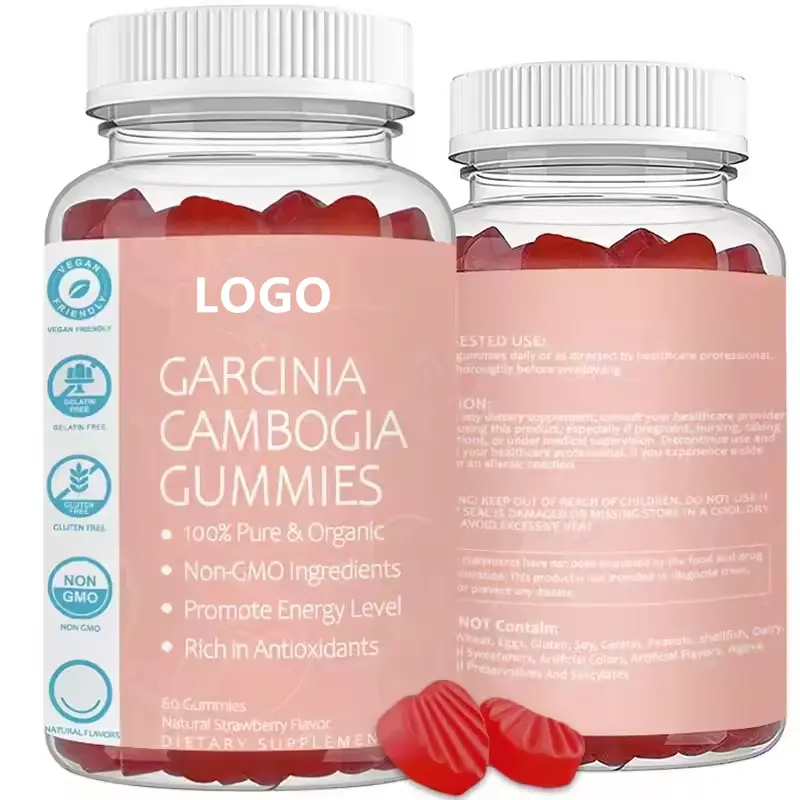 Oem Hữu Cơ Garcinia Cambogia giảm béo Gummies Garcinia Cambogia chiết xuất Gummies 1000mg HCA với L-carnitine,Raspberry Ketone