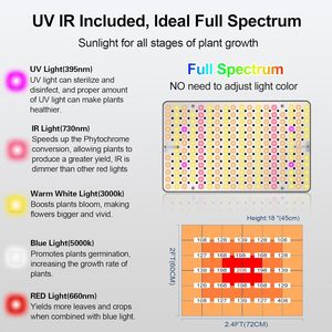 Lámpara de Cultivo LED COB de Espectro Completo, IP44, Regulable, 20W, para Plantas de Interior, Flores, Suculentas, Uso en Suelo/Escritorio, Metal+PC, 50000 - Product Image 3