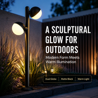 Borne lumineuse LED architecturale pour jardin en aluminium de qualité supérieure, éclairage diffuse confortable, design moderne pour zones paysagères