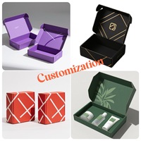 Carton d'expédition ondulé noir avec logo imprimé personnalisé Boîte en papier kraft pliable avec plastification mate Type de boîte dossier