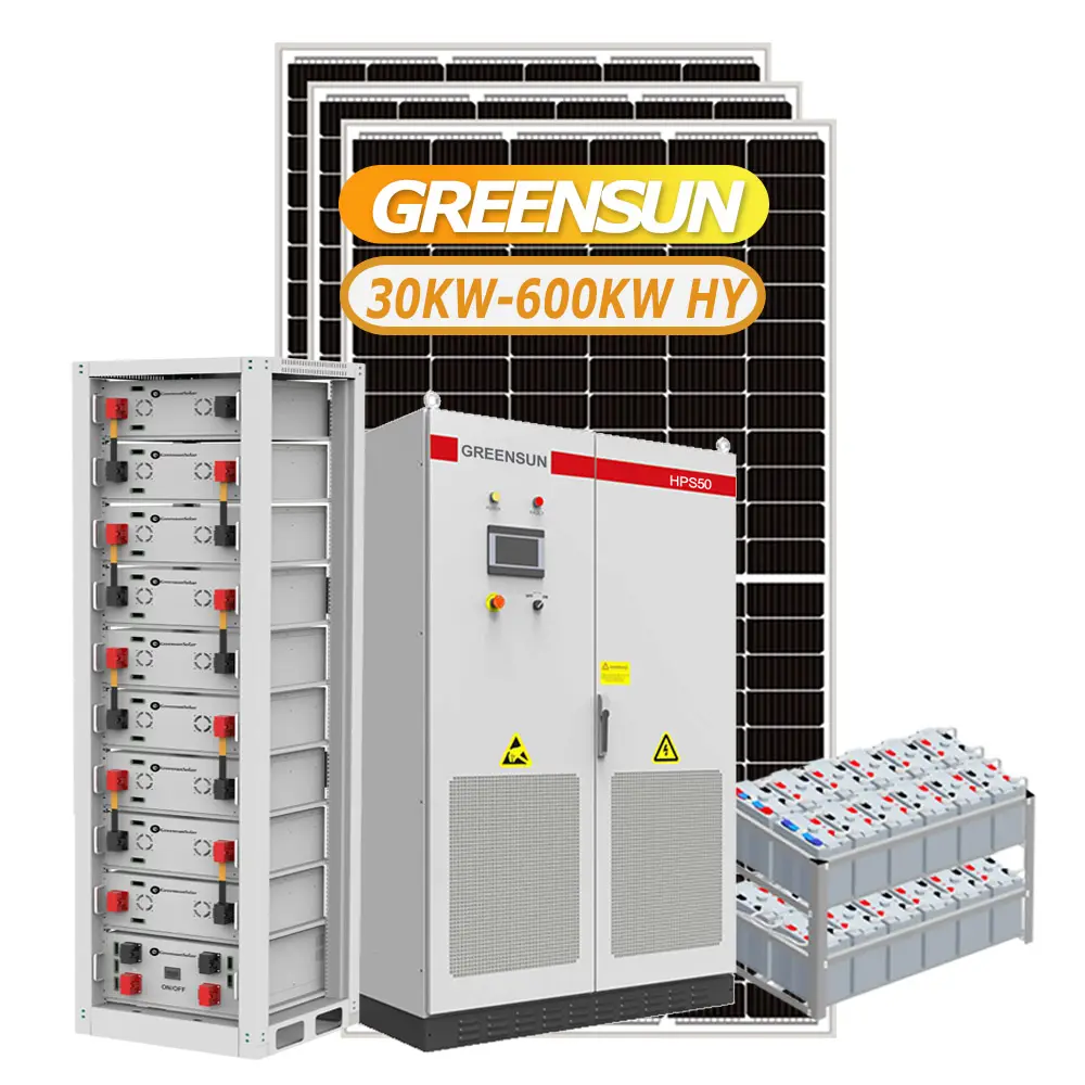 50kw Zonne-Energiecentrale Thuis Commerciële On Off Grid 15kw 30kw 80kw 100kw Zonne-Energie Systeem