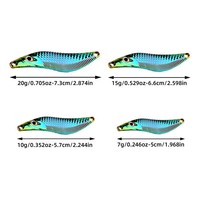 Leurre de pêche en métal artificiel de 10g, type cuillère, pour lancer longue distance, jigging en forme de S, pour la truite, les poissons d'eau salée et le brochet